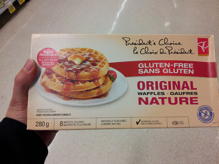 Gluten free waffles - President's choice